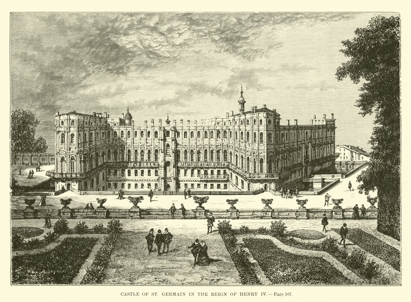 Schloss St. Germain zur Zeit Heinrichs IV. von French School