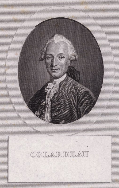 Charles-Pierre Colardeau, französischer Dichter (Stich) von French School