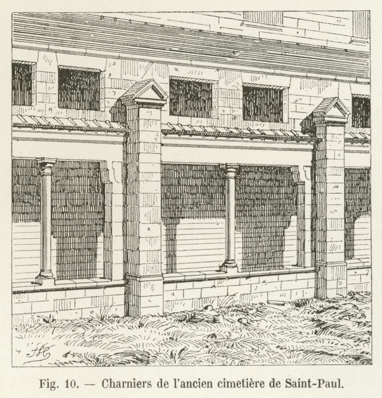 Beinhäuser des alten Friedhofs von Saint-Paul von French School