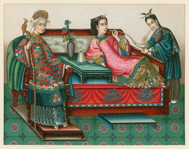 China Kostüm von French School