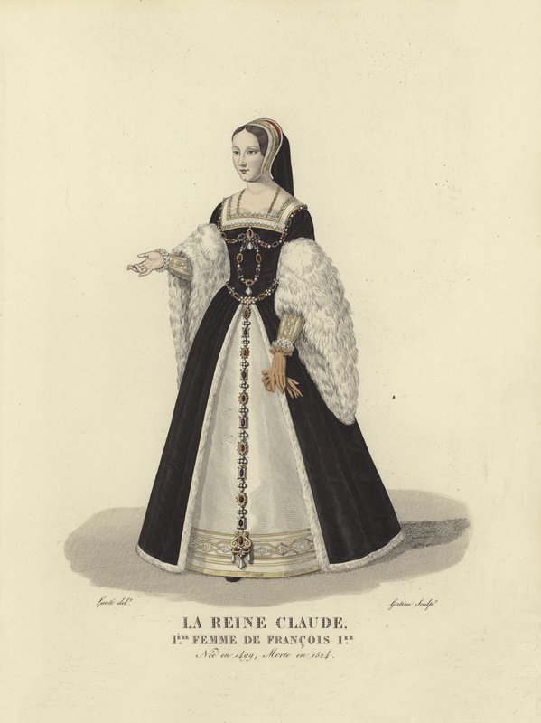 Claude von Bretagne, erste Ehefrau von König Franz I. von Frankreich von French School
