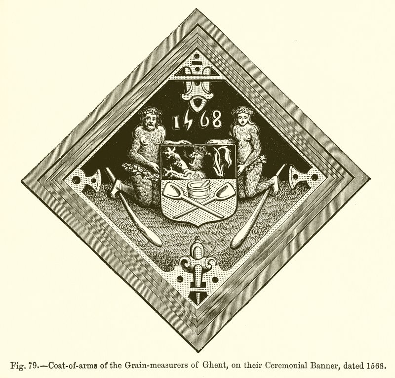 Wappen der Kornmesser von Gent von French School