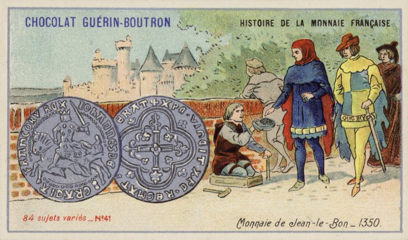 Münzen von Johann dem Guten von French School