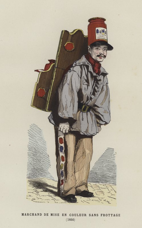 Farbenverkäufer, 1850 von French School