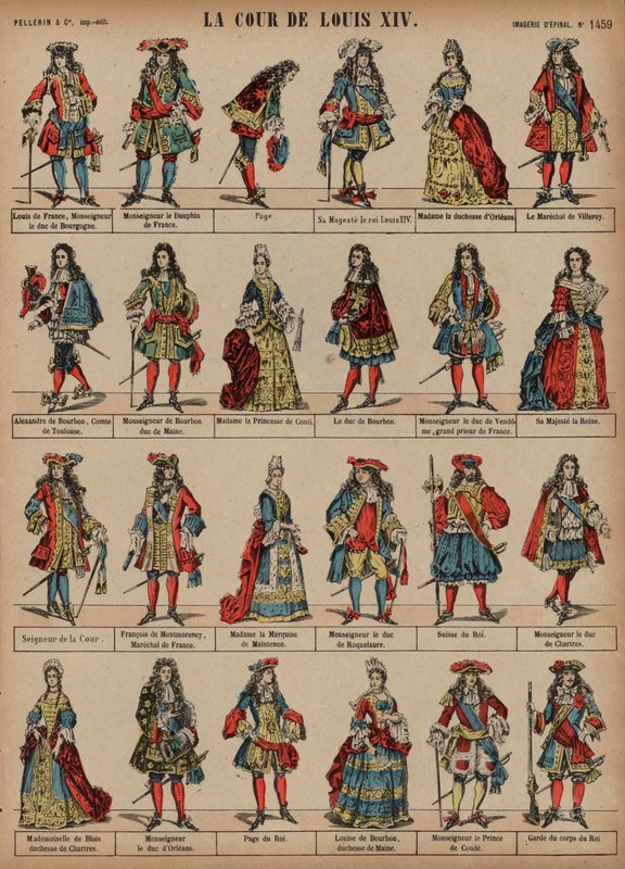 Hof von König Ludwig XIV. von Frankreich von French School