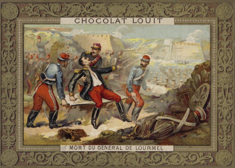 Tod von General Lourmel, Schlacht von Inkerman, Krimkrieg, 1854 von French School