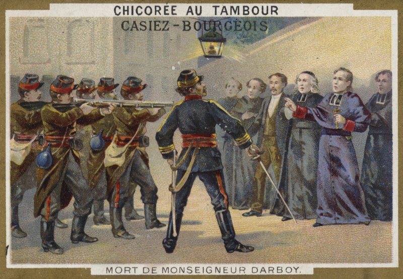 Tod von Monsignore Darboy, Erzbischof von Paris, 1871 von French School