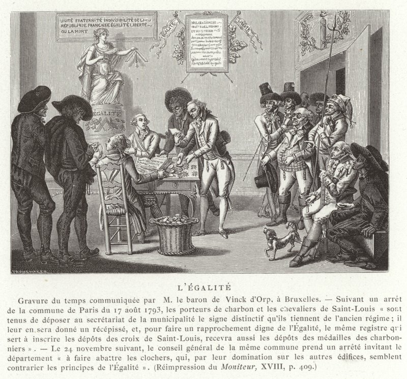 Gleichheit, Französische Revolution, 1793 von French School