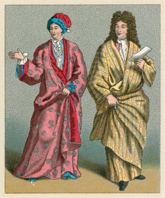 Frankreich XVII-XVIII Jahrhundert Kostüm von French School