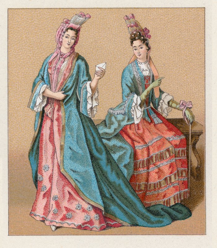 Frankreich XVII. Jahrhundert Kostüm von French School