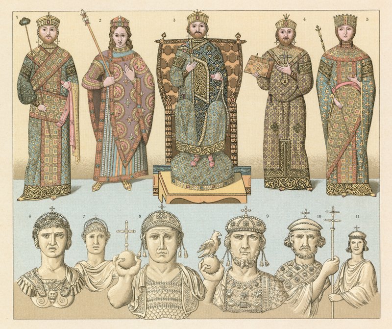 Fränkische byzantinische Tracht von French School