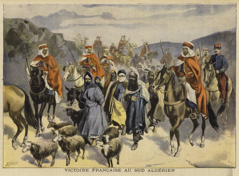 Französischer Sieg in Süd-Algerien, 1897 von French School