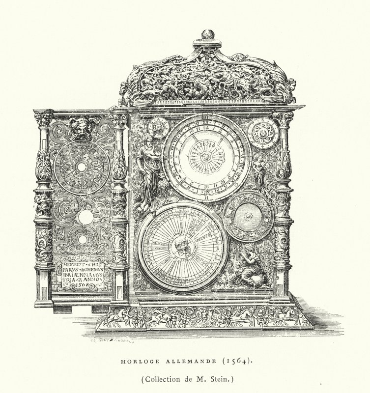 Deutsche Uhr, 1564 von French School