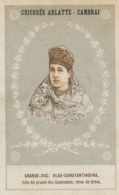 Großfürstin Olga Konstantinowna, Tochter des Großfürsten Konstantin, Königin von Griechenland von French School