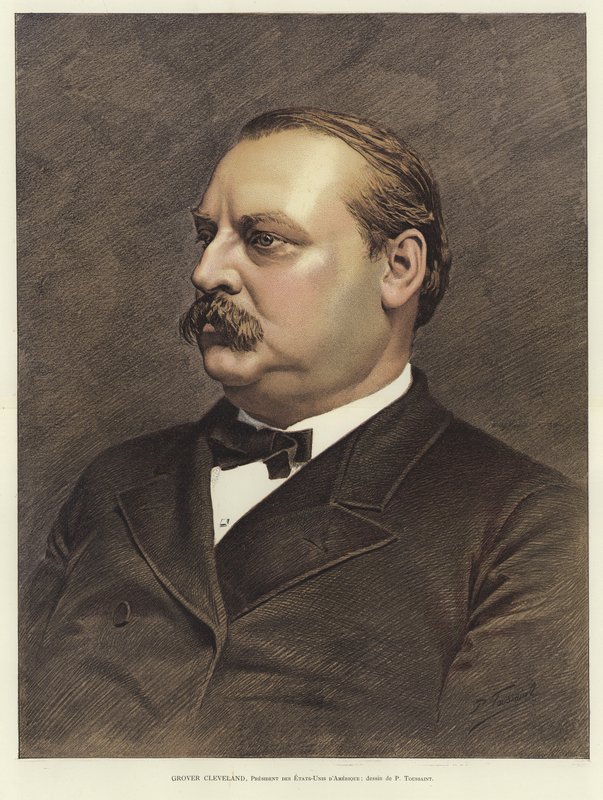 Grover Cleveland, 22. und 24. Präsident der Vereinigten Staaten von French School
