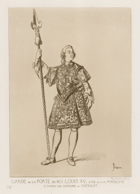 Wache der Porte von König Ludwig XV., genannt la manche von French School