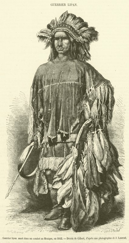Toter Lipan-Krieger in einem Kampf in Mexiko, 1842 von French School