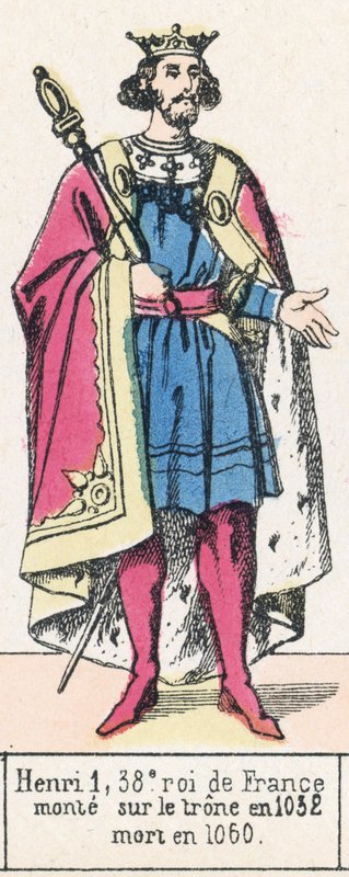 Heinrich I., 38. König von Frankreich, bestieg den Thron 1032, gestorben 1060 von French School