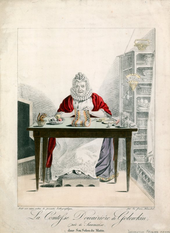 Die Gräfin Witwe von Golonkin von French School