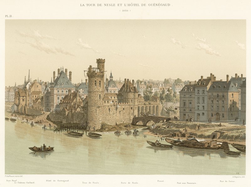 Der Turm von Nesle und das Hotel von Guénégaud, 1650 von French School