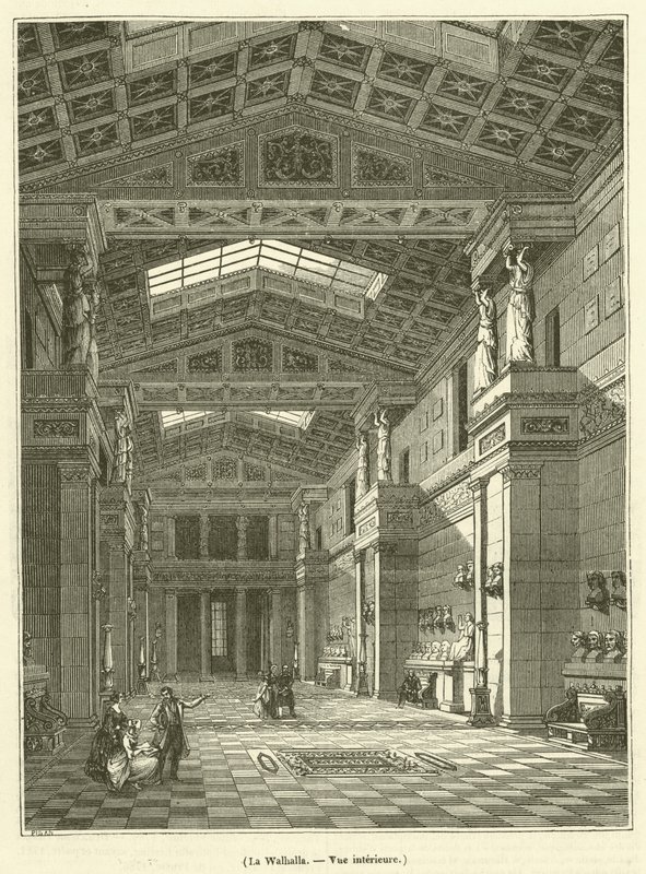 Die Walhalla, Innenansicht von French School
