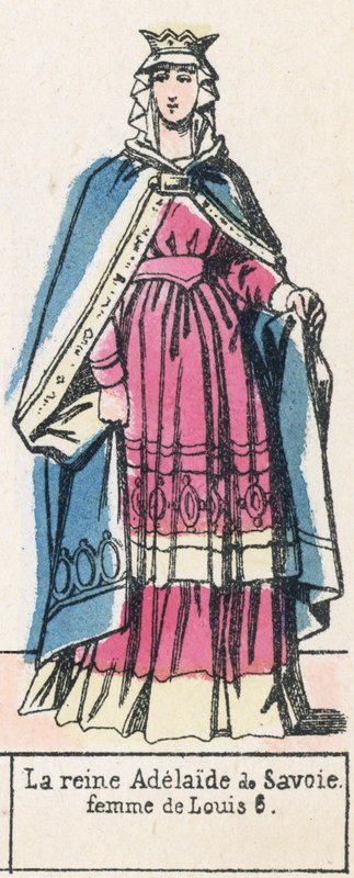 Königin Adelaide von Savoyen, Frau von Ludwig VI. von French School