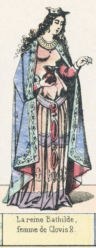 Königin Bathilde, Frau von Clovis II von French School