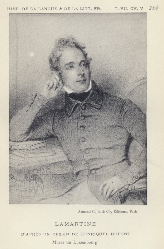 Lamartine (Lithographie) von French School