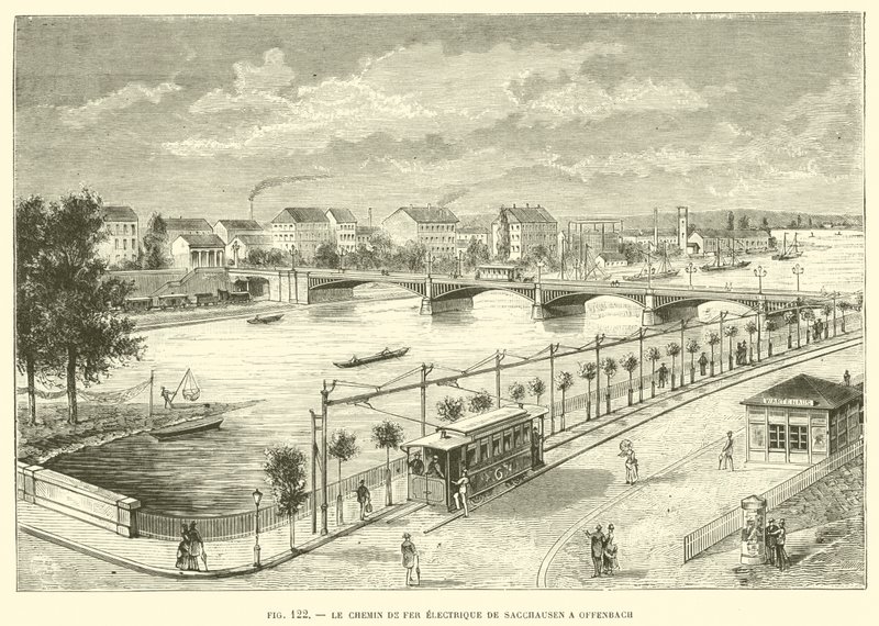 Die elektrische Eisenbahn von Sacchausen nach Offenbach von French School