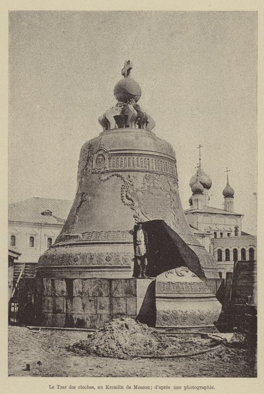 Der Zar der Glocken im Kreml von Moskau von French School