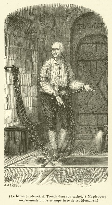 Baron Frederick de Trenck in seinem Kerker in Magdeburg von French School