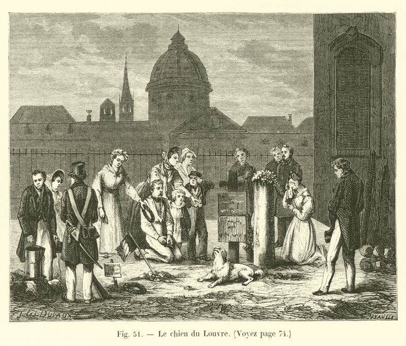 Der Hund des Louvre von French School