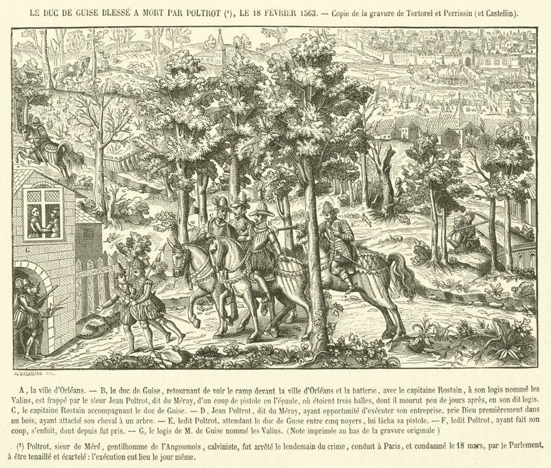 Der tödlich verwundete Herzog von Guise von French School