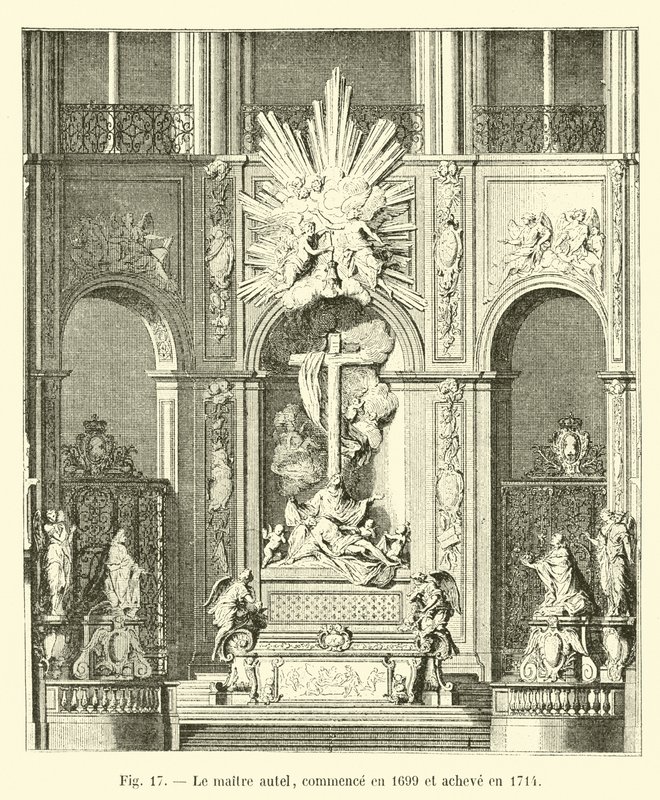 Der Hauptaltar, begonnen 1699 und fertiggestellt 1714 von French School