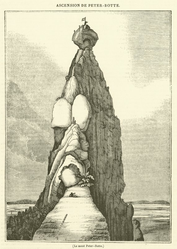 Der Berg Peter-Botte (Gravur) von French School
