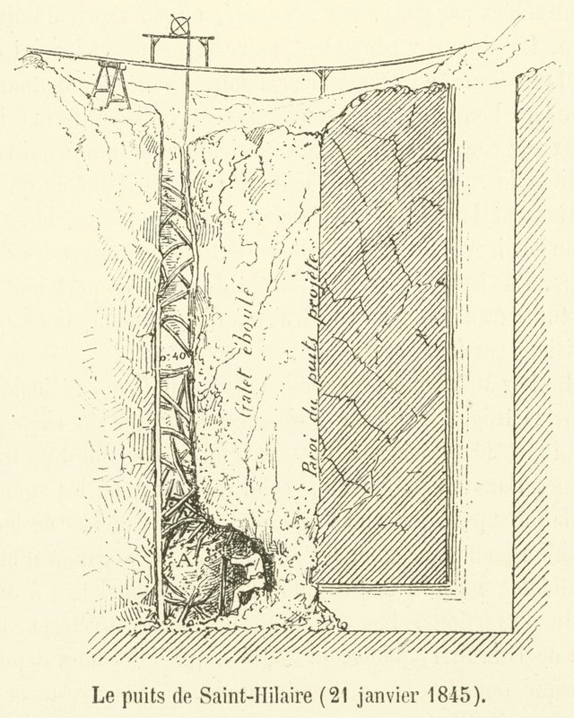Der Brunnen von Saint-Hilaire, 21. Januar 1845 von French School