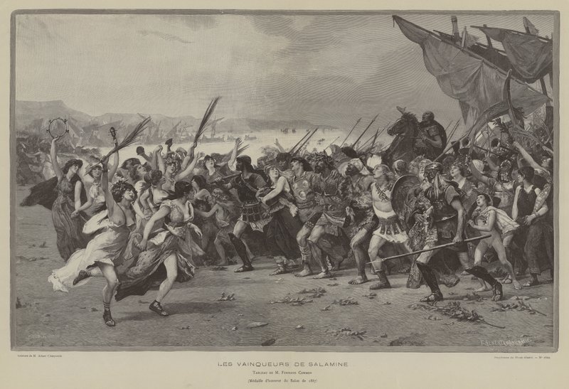 Die Sieger von Salamis von French School
