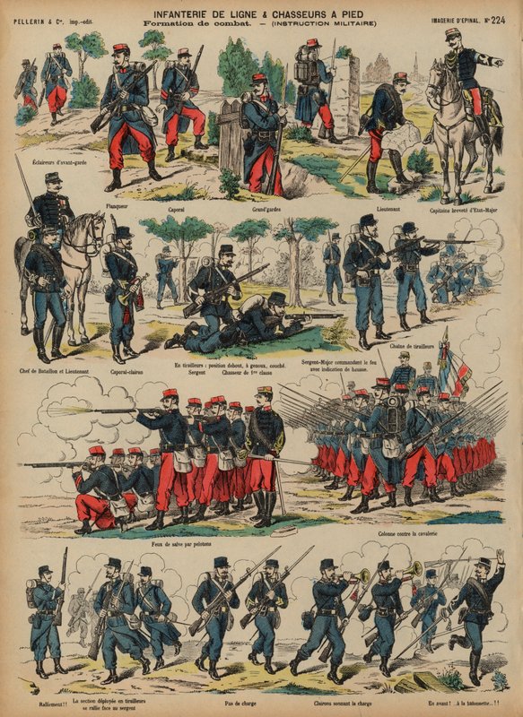 Linieninfanterie und Jäger der französischen Armee von French School