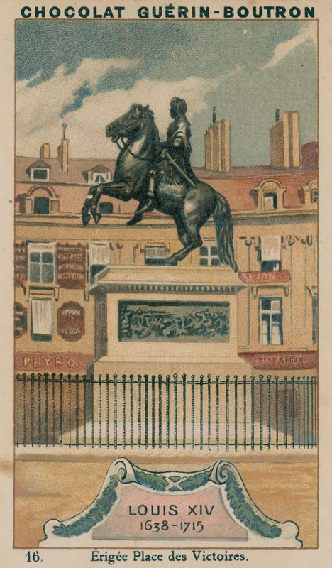 Louis XIV, 1638-1715, errichtet am Place des Victoires von French School