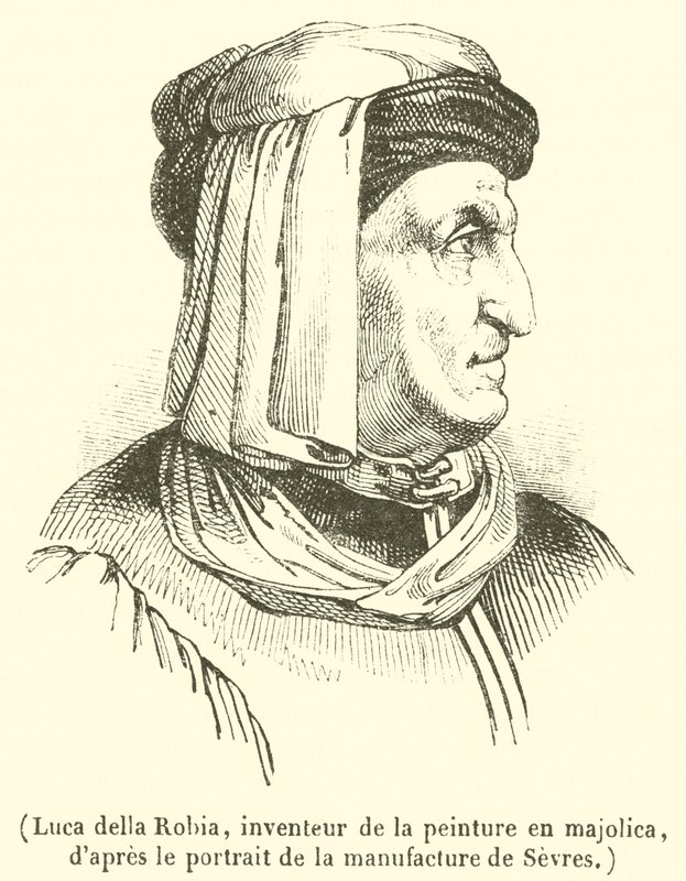Luca della Robia, Erfinder der Majolika-Malerei von French School