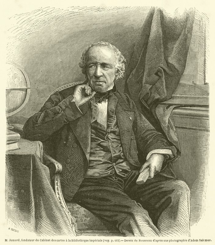 M. Jomard, Gründer des Kartenkabinetts in der Kaiserlichen Bibliothek von French School