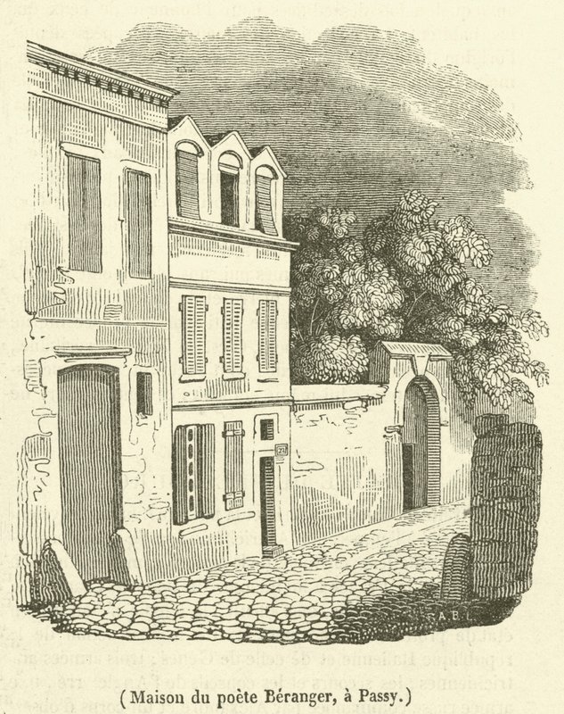 Haus des Dichters Beranger in Passy von French School