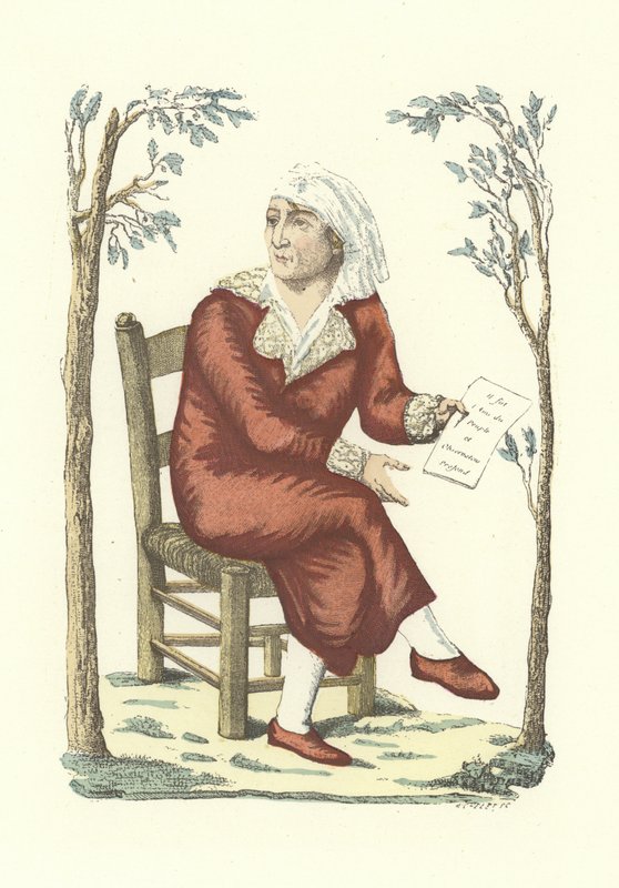 Marat im Morgenmantel von French School