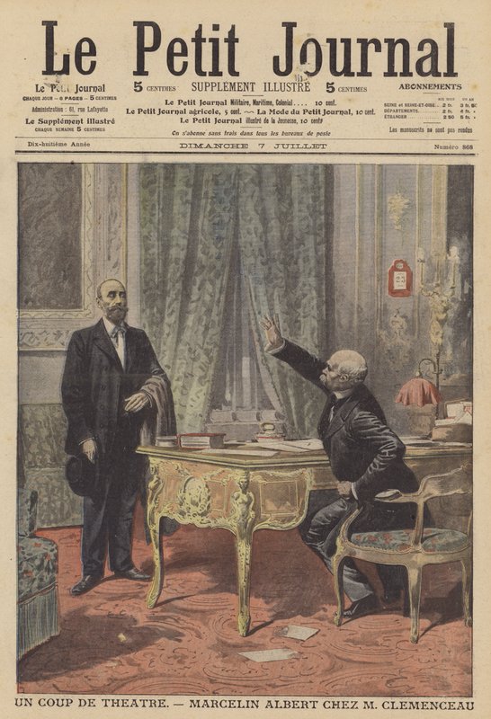 Marcelin Albert trifft den französischen Premierminister Georges Clemenceau von French School