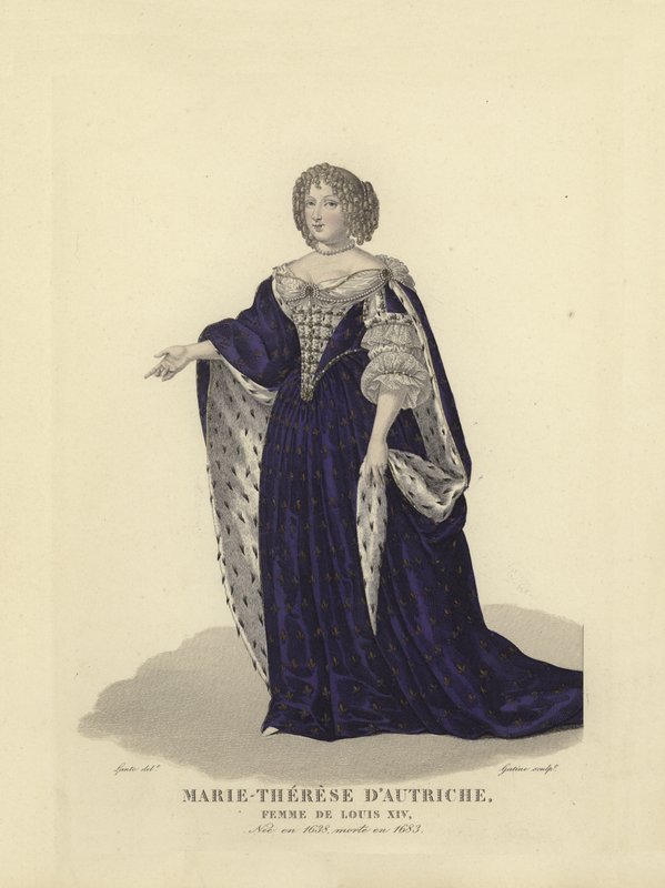 Maria Theresia von Österreich, erste Ehefrau von König Ludwig XIV. von Frankreich von French School