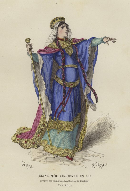 Merowingische Königin, 480 von French School