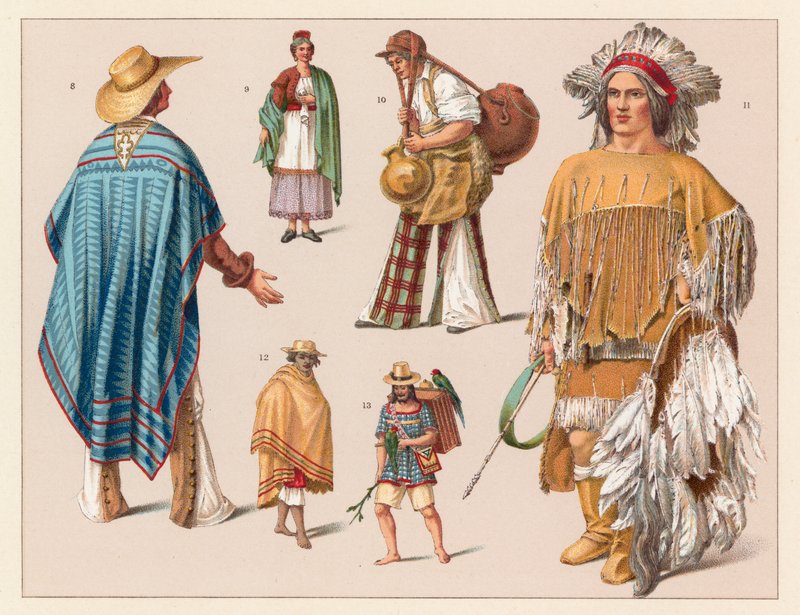 Mexikanische Tracht von French School