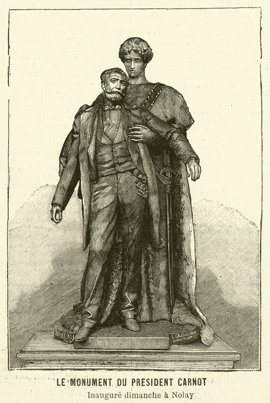 Denkmal für den ermordeten französischen Präsidenten Sadi Carnot von French School