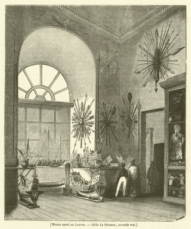 Marinemuseum im Louvre, Salle La Perouse, zweite Ansicht von French School