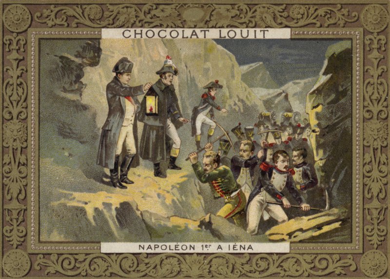 Napoleon in der Schlacht von Jena, 1806 von French School
